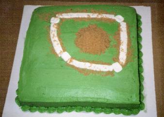 Baseball Diamond Cake