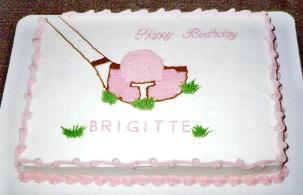 Brigette Birthday Golf Cake