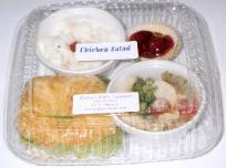 Chicken Salad Croissant, Italian Pasta Salad, 5-cup Salad, & Cherry Cheesecake Cupcake