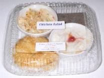 Chicken Salad Croissant, Potato Salad, 5-cup Salad, & Triple Chocolate Brownie