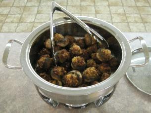 Sweet Sausage Stuffed Mushrooms