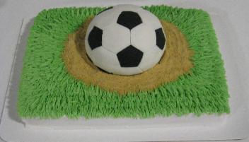 3-D Soccer Cake