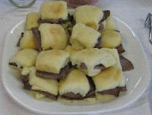 Roast Beef on Yeast Rolls