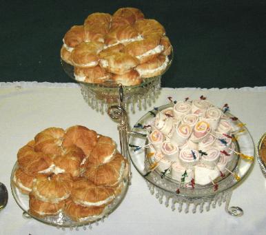 Chicken Salad Croissants & Ham & Cheese Roll-ups